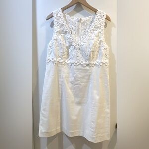 NWT Size 14 White Eyelet Lily Pulitzer Resort Dress
